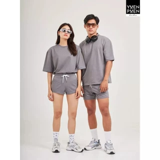 YuenPuen เสื้อยืด Oversize 15 สี ยืนพื้น ไม่ยืด ไม่ย้วย เสื้อสีพื้น เสื้อโอเวอร์ไซส์ ผ้านุ่ม