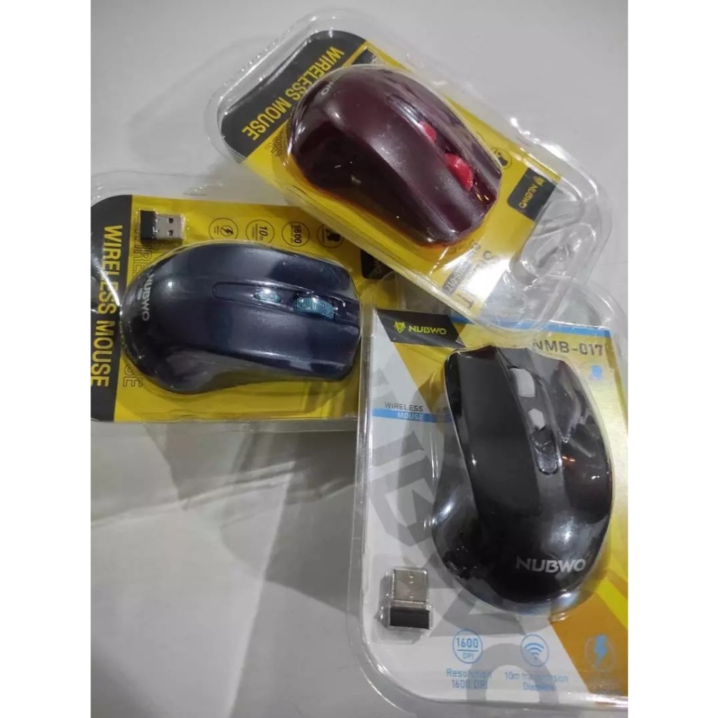 ส่งจากไทย NUBWO NMB-017 Wireless Mouse เมาส์ไร้สาย 2.4GHz 1600 DPI เม้าส์ คลิ๊กเงียบ คลิ๊กไม่มีเสียง