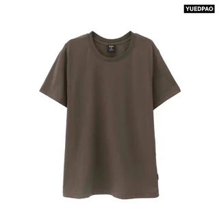 Yuedpao Ultrasoft Non-Iron [NEW] เสื้อยืดคอกลม ผ้านุ่มใส่สบาย ไม่ย้วย ไม่หด ไม่ต้องรีด เสื้อยืดสีพื้น Set Dry Leaf