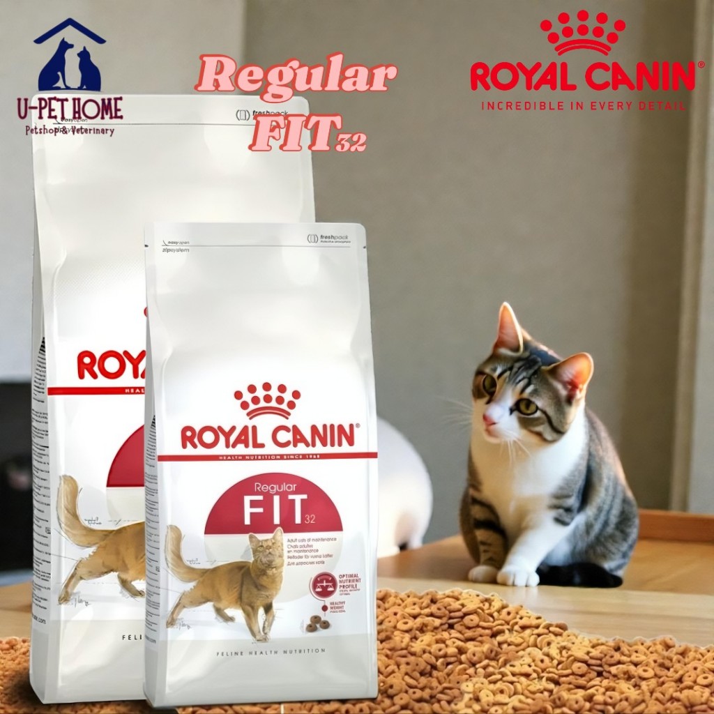 อาหารแมวโต1-7 ปี รอยัลคานิล ควบคุมน้ำหนัก ดูแลก้อนขน ((แบบแบ่งขาย)) Royal Canin Fit
