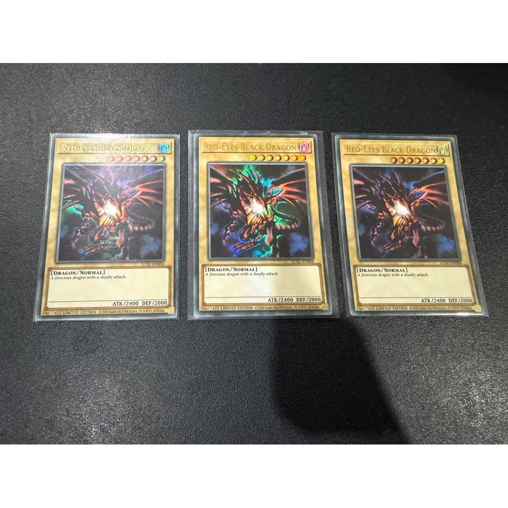 การ์ดยูกิ ของแท้ การ์ดยูกิ เรดอาย รหัส LC01-EN006 หายากมาก YUGIOH ของแท้ 100% (ระดับ Ultra Rare) ระด