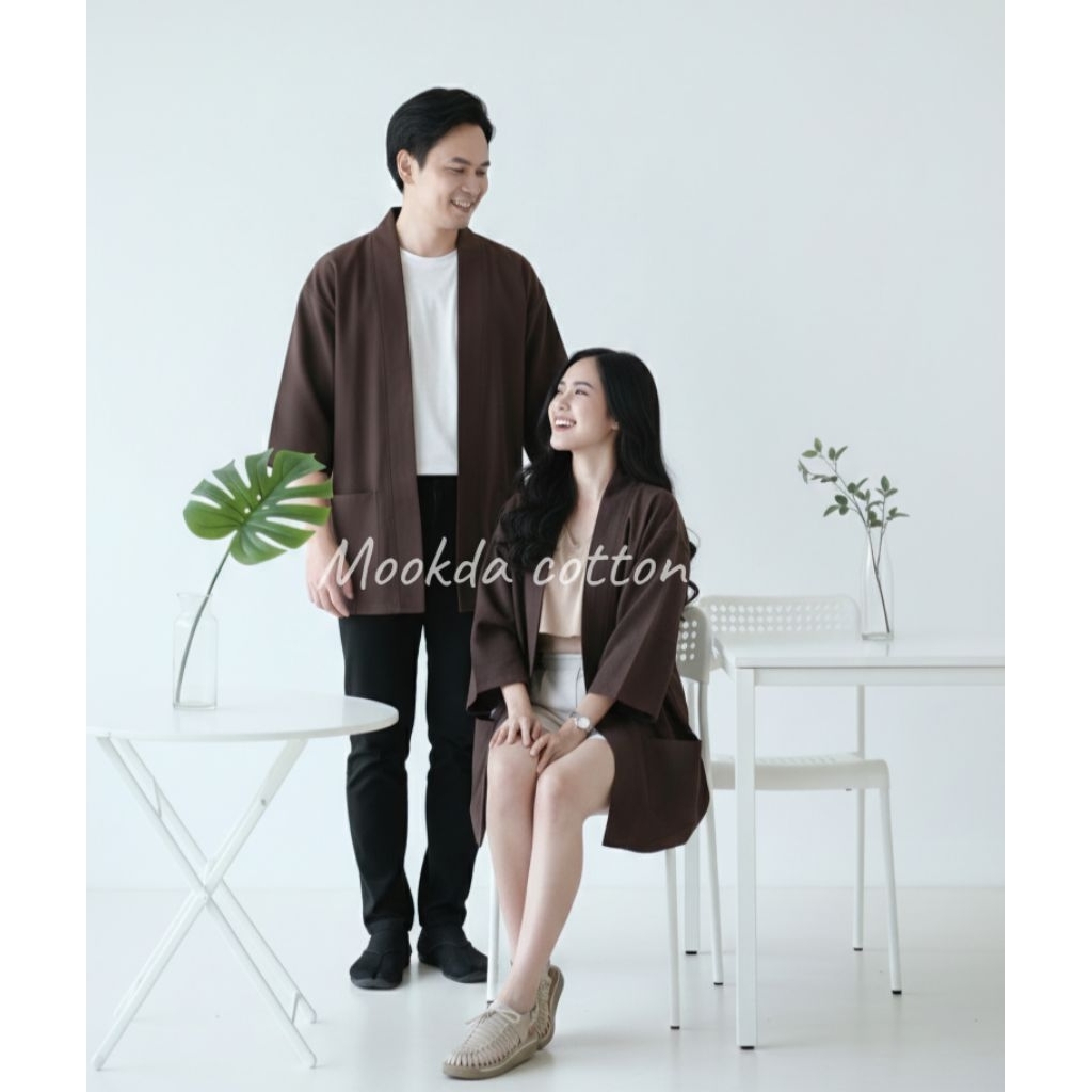 🍦เสื้อคลุมผ้าฝ้ายสีพื้นเดินด้าย 6 เส้น🍦