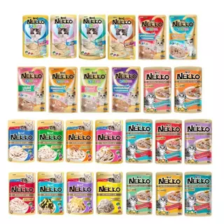 [ยกโหล] NEKKO เน็กโกะ อาหารเปียกแมว 70g จำนวน 12 ซอง ครบสูตร พร้อมส่ง