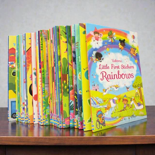 Usborne sticker book หนังสือติดสติ๊กเกอร์ หนังสือภาพ สมุดภาพติดสติ๊กเกอร์ นิทานภาษาอังกฤษเสริมความรู้ พัฒนาการ