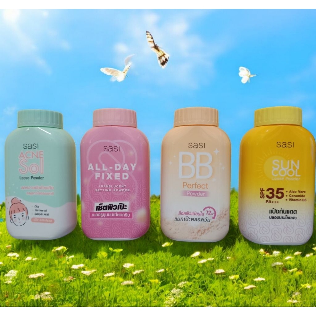แท้ 💯% 💫แป้งฝุ่น SASI ✨🌸 SASI POWDER COLLECTION 🌸✨
