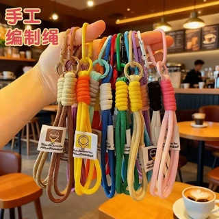 สายคล้องโทรศัพท์สีสันสดใส สายคล้องมือสานแฟชั่น ทั้งโทรศัพท์ กล้อง และกระเป๋า