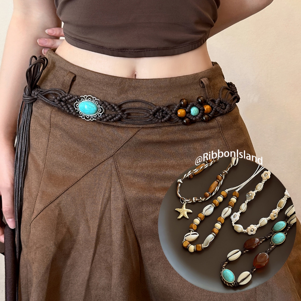 belt เข็มขัด แฟชั่น ทันสมัย y2k สไตล์เกาหลี ins กระดุม ย้อนยุค สำหรับผู้หญิง คุณภาพสูง ส่งเร็ว ปรับได้ COD