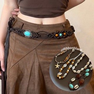 belt เข็มขัด แฟชั่น ทันสมัย y2k สไตล์เกาหลี ins กระดุม ย้อนย…