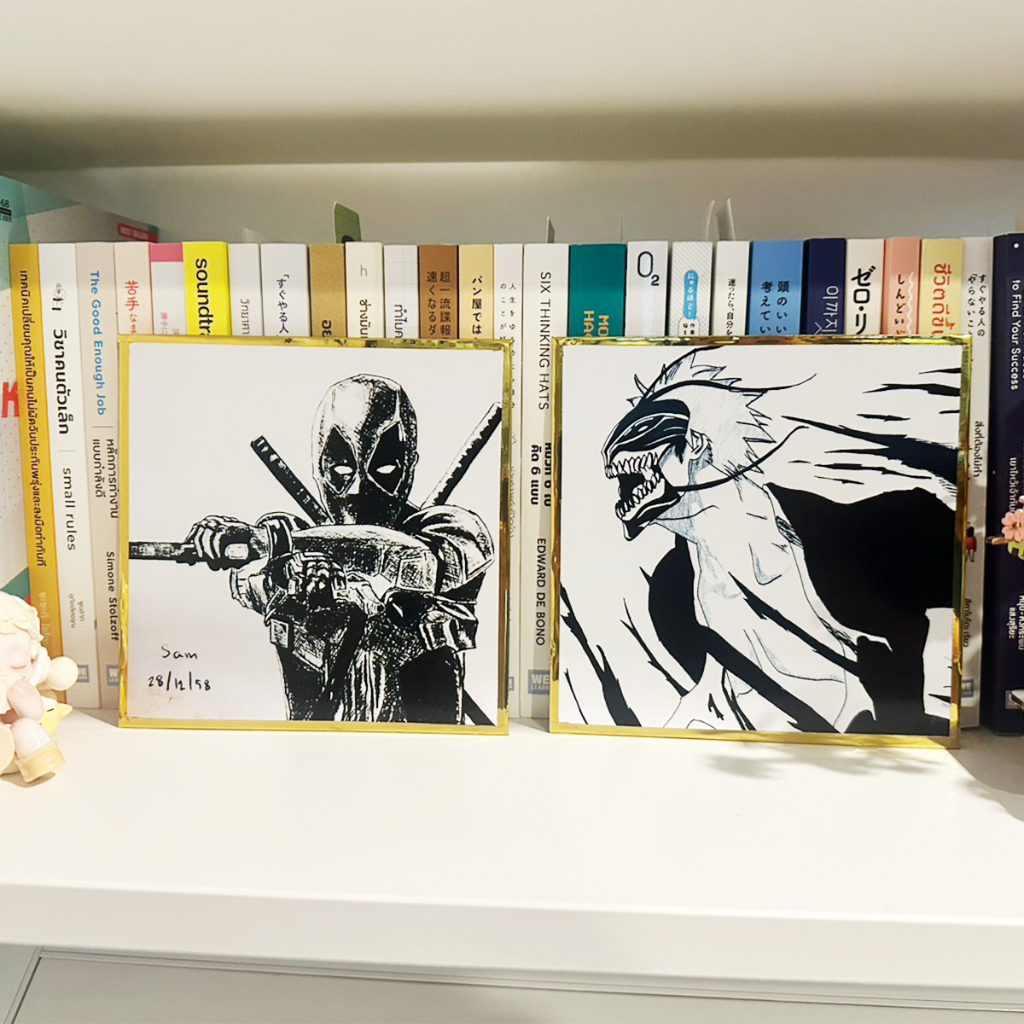 รับทำชิกิชิภาพวาด Fanart ขนาด 17.5×17.5 / 15×15/ 12×12 / 10×10 เซนติเมตร ราคา ถูกที่สุด ดีลบีเคเค แกลเลอรีภาพที่ 4