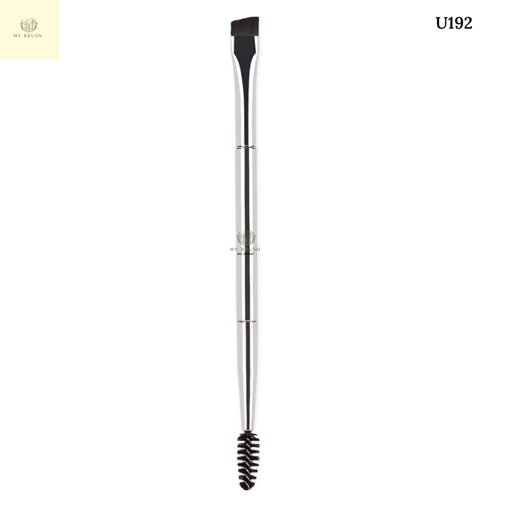 (ส่งด่วน) Makeupbrush แปรงเขียนคิ้ว สองด้าน พร้อมซอง eyebrow brush U192