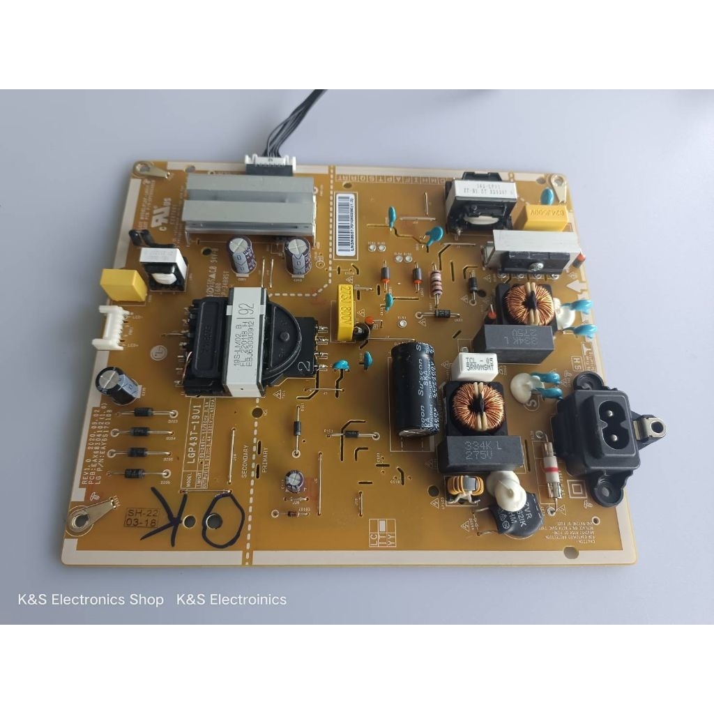 POWER SUPPLY LG 43UP7500PTC , 43UQ7500PSF พาร์ท EAX68304102 (ซับพลาย แอลจี) อะไหล่แท้/ของถอดมือสองรั