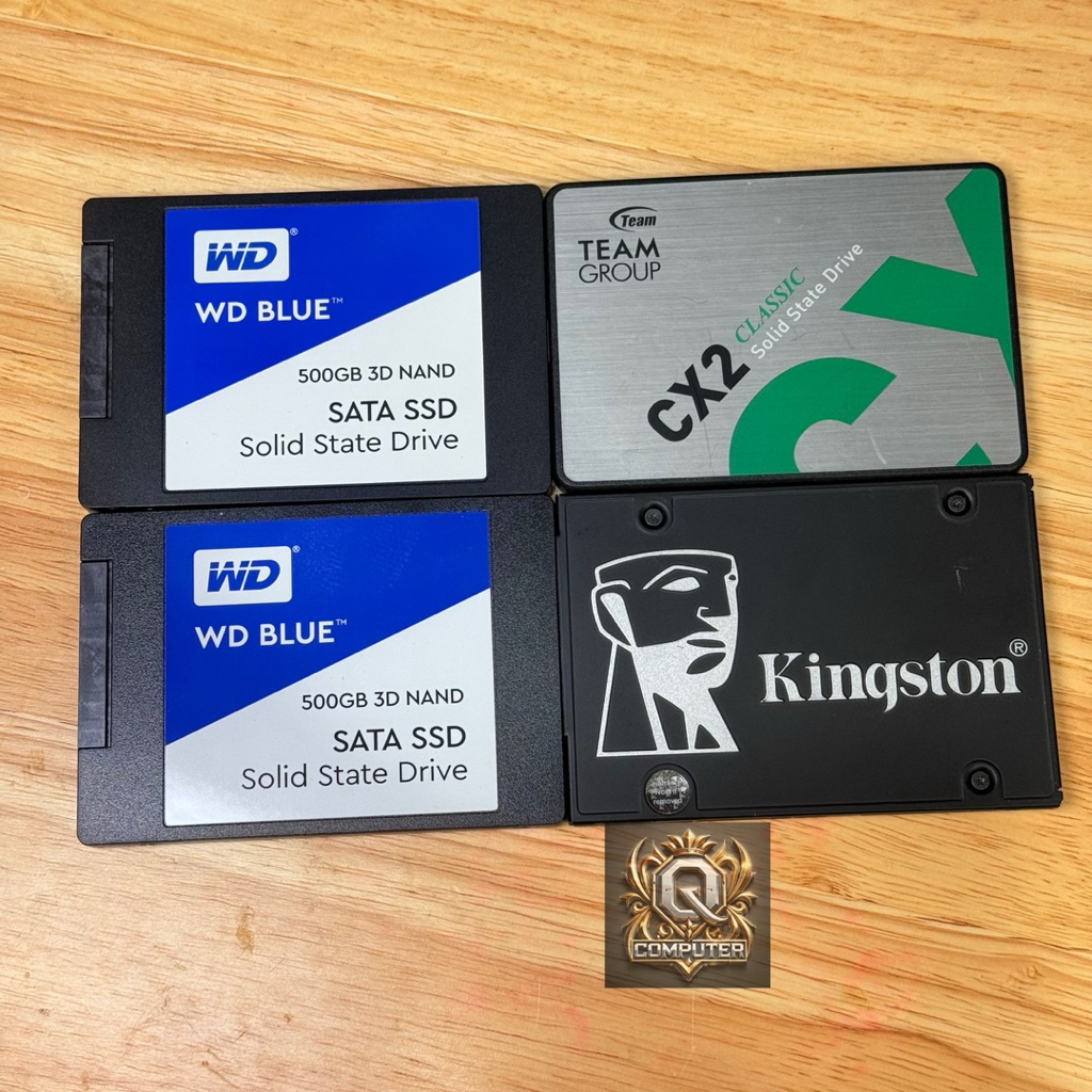 ส่งด่วน_ตอบไว_SSD SATA 2.5 คละ ยี่ห้อ มือ สอง คละความจุ 480-512 GB