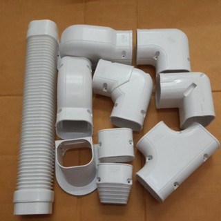 ข้อต่อรางครอบท่อแอร์TOTOslim-75 สีขาว