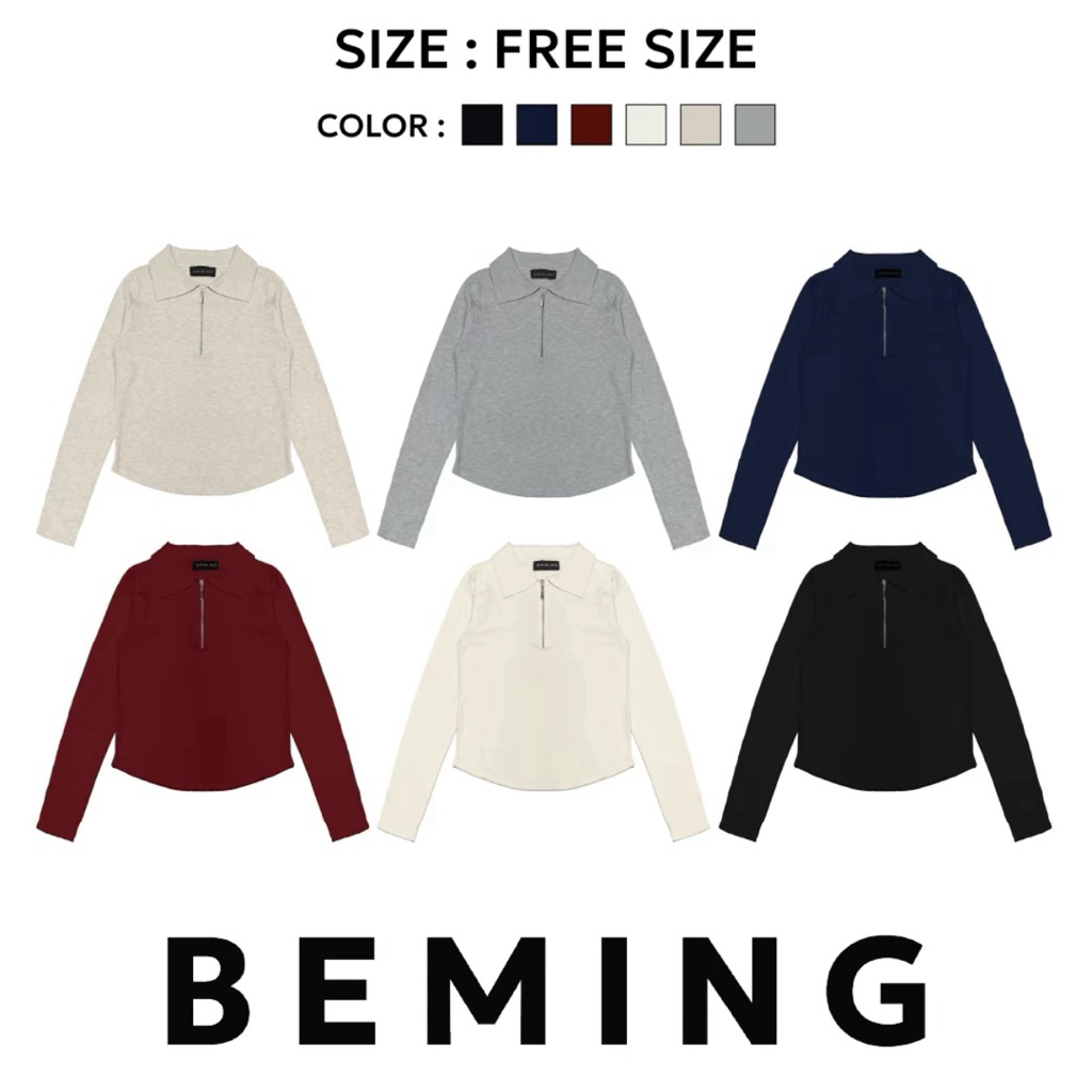 (ส่งต่อ)เสื้อไหมพรมแขนยาวBeming.Bkkมีหลายตัวฟรีไซส์(ในshopไม่มีแล้ว)