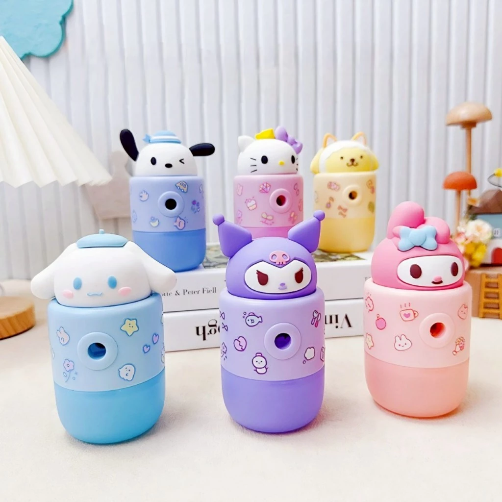 กบเหลาแบบหมุน มีหลายลายน่ารัก อุปกรณ์การเรียน เหลาสีดินสอพร้อมส่ง