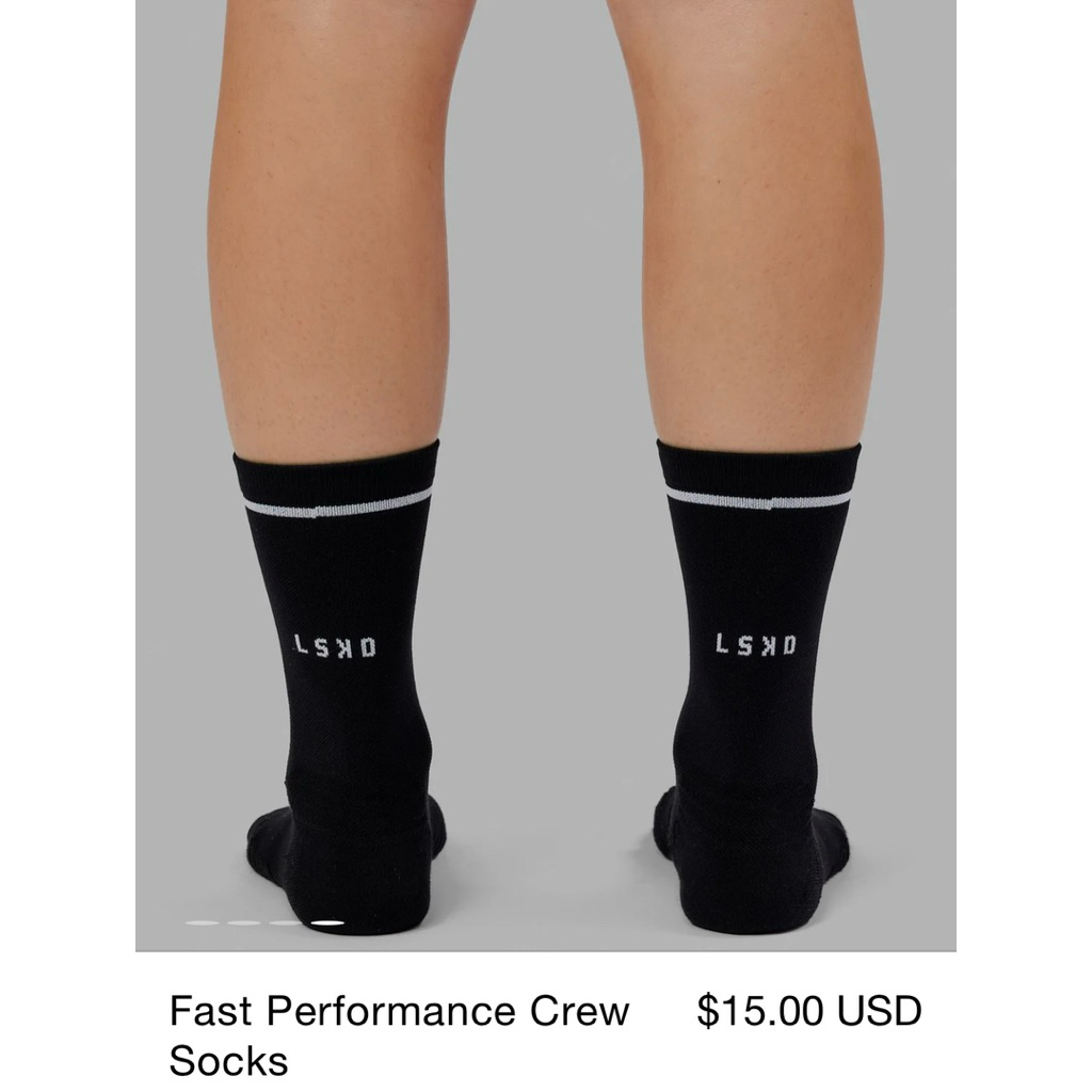 M 40-43.5⚠️no tag LSKD Fast Performance Crew Socks