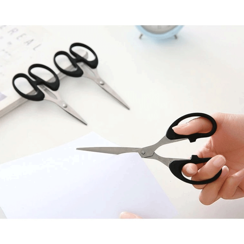 กรรไกร ตัดเอกสาร ตัดกระดาษ ใช้งานง่าย คุณภาพสูง ใบมีดคม ด้ามจับนุ่มลื่น ทำความสะอาดง่าย ไม่เป็นสนิม ทนทาน - รูปที่ 6