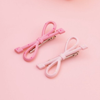 🎀กิ้บติดผมคู่🎀 กิ้บโบว์คู่ กิ้บลายจุด Polka Dot สีชมพู หวานล…