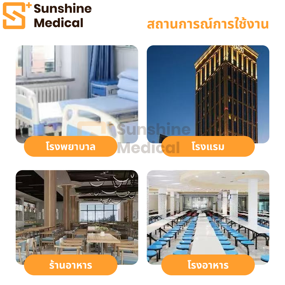 【เวอร์ชันข้น 】 201รถเข็นมือสแตนเลส รถรับประทานอาหาร รูปที่ 2