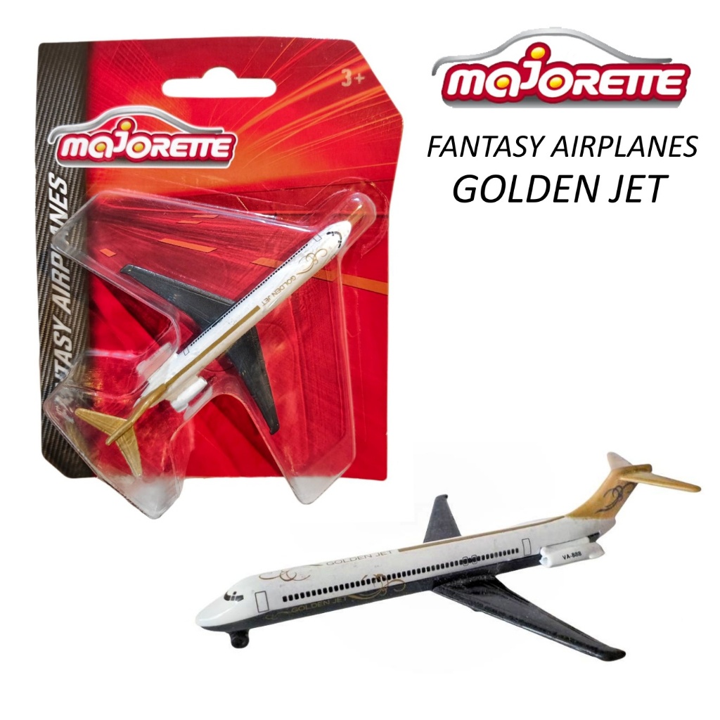 Majorette Fantasy Airplanes – Golden Jet โมเดลเครื่องบิน รุ่นโกลเด้นเจ็ท ลิขสิทธิ์แท้ AMERICAN AIRLIES # C4982