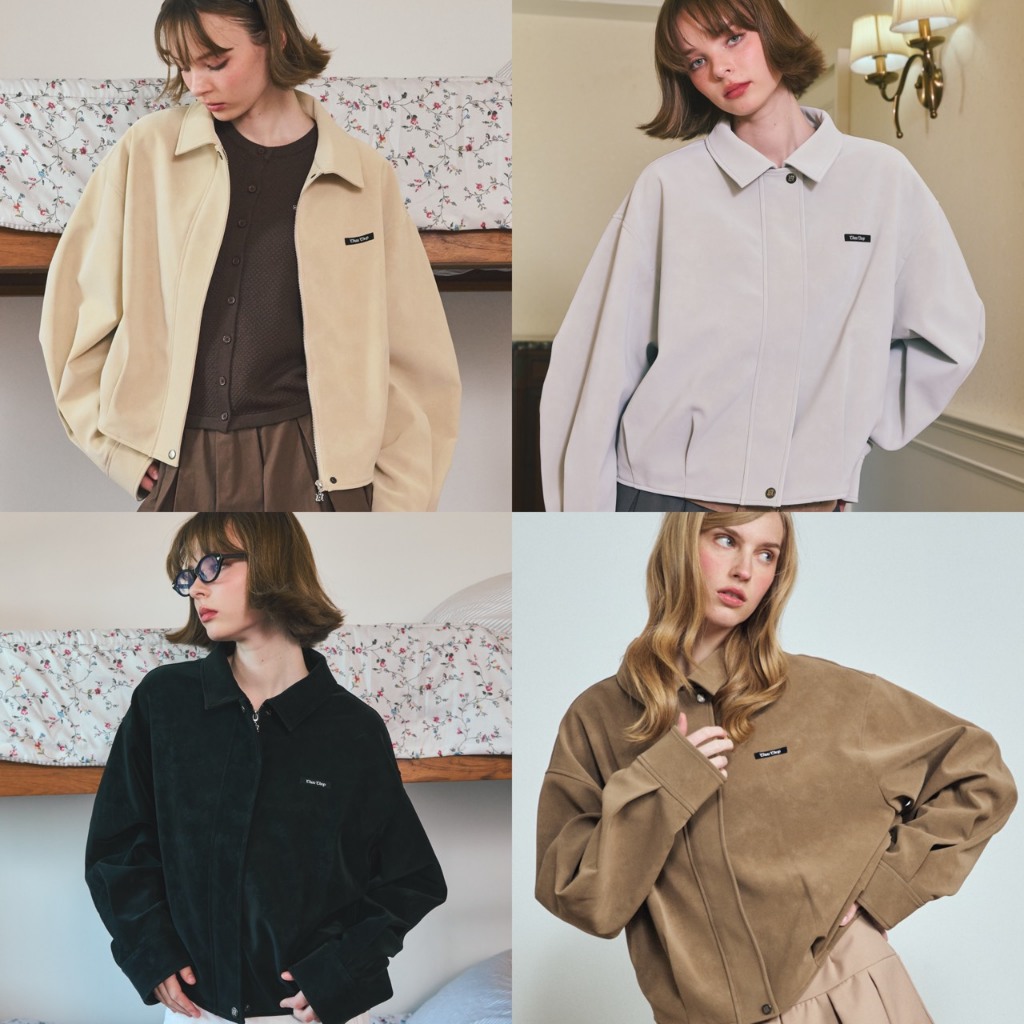 CHUUCHOP - Alex Jacket แจ็คเก็ตหนังPU กันหนาว กันลม(C8475)