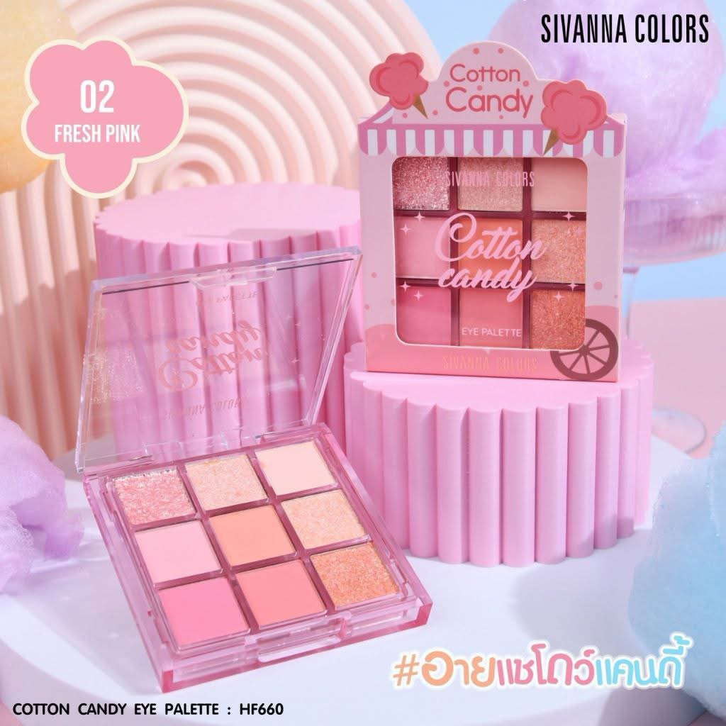 HF660 SIVANNA COLORS  COTTON CANDY EYE PALETTE #ทาตา