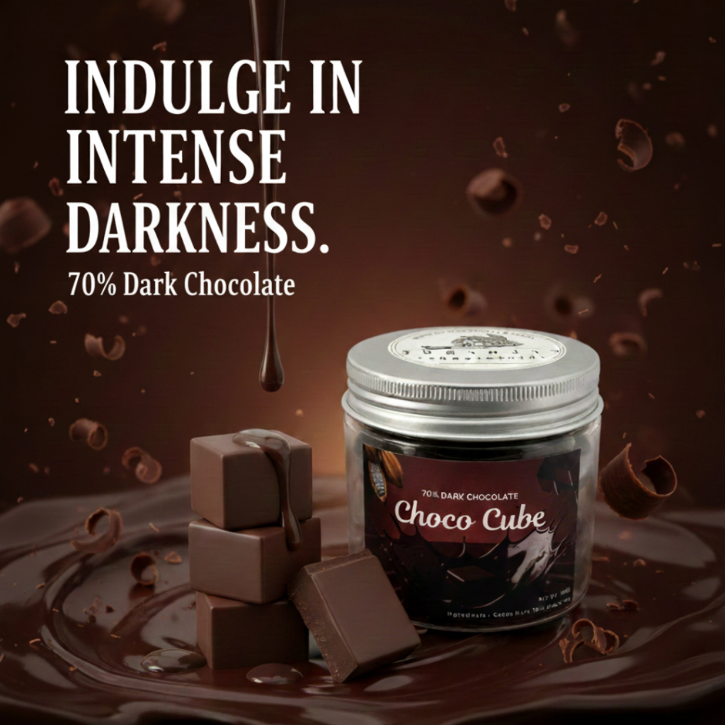 Choco Cube Dark Chocolate 70% ดาร์คช็อกโกแลตคิวบ์ 70% 100 กรัม