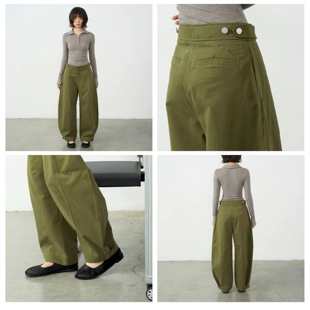 AMUSE BKK - Ruby Pants กางเกงทรงบอลลูนรุ่นใหม่ ดีไซน์ปรับเอวและปลายขาได้2ระดับ ทรงสวย