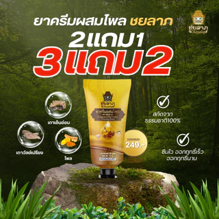 ยาครีมสมุนไพร ชยลาภ (50 กรัม) | ครีมไพลลดปวด บวม อักเสบ คลายกล้ามเนื้อ แมลงกัดต่อย
