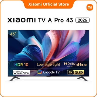 Xiaomi A Pro ทีวี 32/43/55/65 นิ้ว QLED 4K Google TV ประกัน3ปี Airplay2/DolbyAudio 60Hz