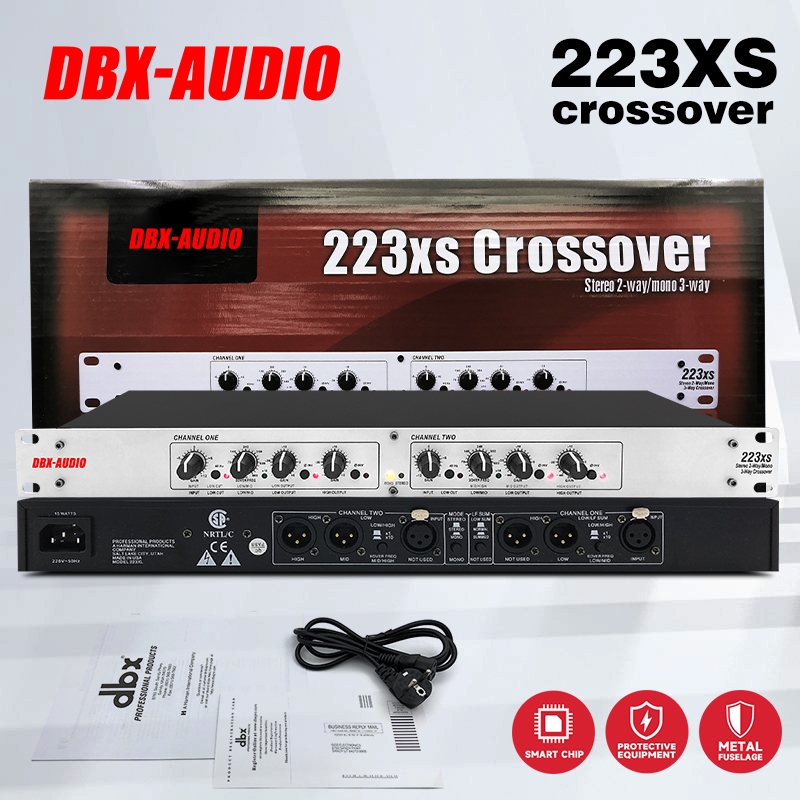 DBX-AUDIO 223XS สองช่องสามแยกความถี่อิเล็กทรอนิกส์, บ้าน KTV บาร์แสดงซับวูฟเฟอร์แยก