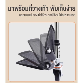 เก้าอี้นั่งถ่ายสำหรับผู้สูงอายุ ผู้พิการและสตรีมีครรภ์ ใช้เป็นเก้าอี้อาบน้ำได้ ปรับระดับได้ มีล้อเคลื่อนย้ายได้ ใช้ในบ้า