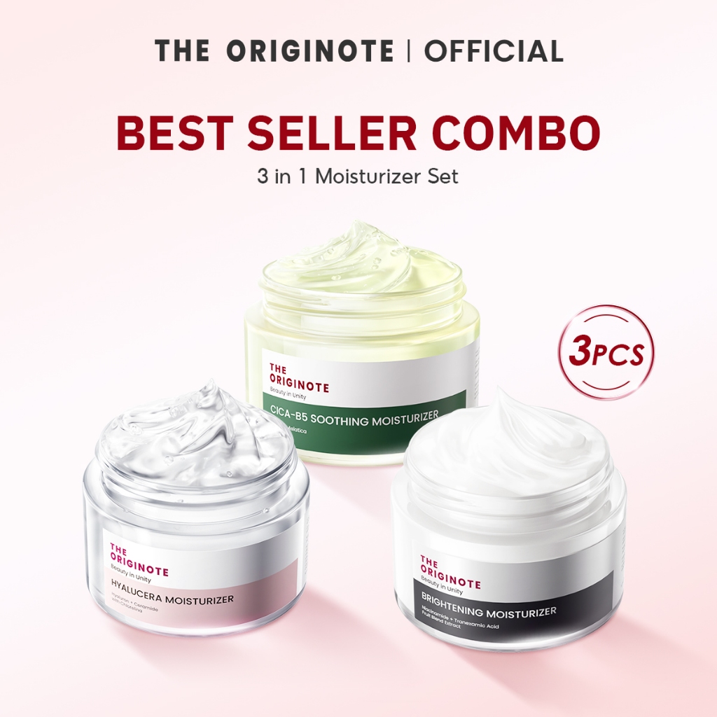 [เซตคู่] The Originote Cica-B5 Soothing + Brightening Moisturizer + Moisturizer - มอยเจอร์ไรเซอร์ เพ
