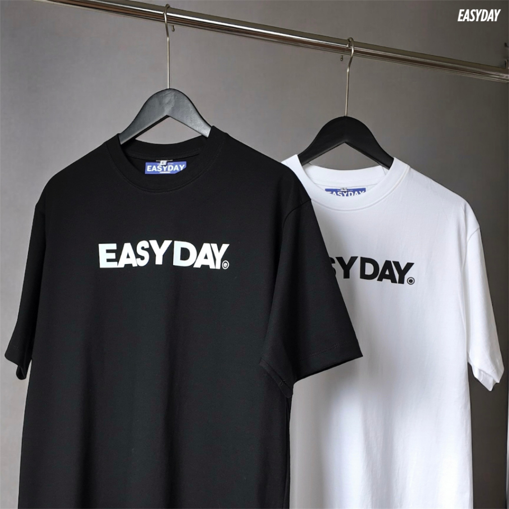 เสื้อยืด oversize [Easyday v.1] premium cotton ผ้าหนานุ่ม มี 3 สี สกรีนหน้า easyday