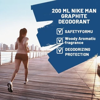 【1/2/3ขวด】Nike Colors Premium Edition Man Deo Spray - Graphite 200ml/ ไนกี้ สเปรย์ระงับกลิ่นกาย ชาย - กราไฟท์