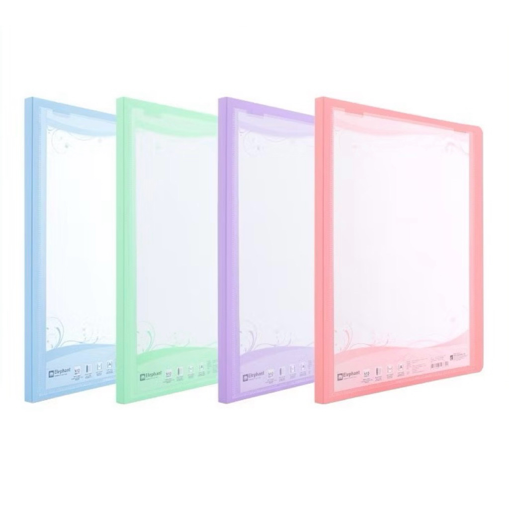 แฟ้ม แฟ้มโชว์ แฟ้มพลาสติก ตราช้าง ปกอ่อน รุ่น PF-01 (1 เล่ม)