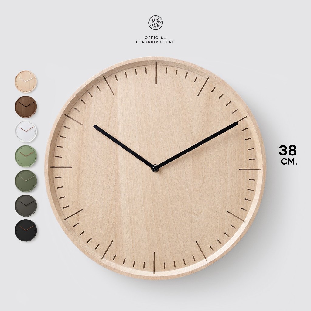 Pana Objects METER 38 cm wall clock นาฬิกาแขวนผนัง เครื่องเดินเรียบ ไม่มีเสียงรบกวน