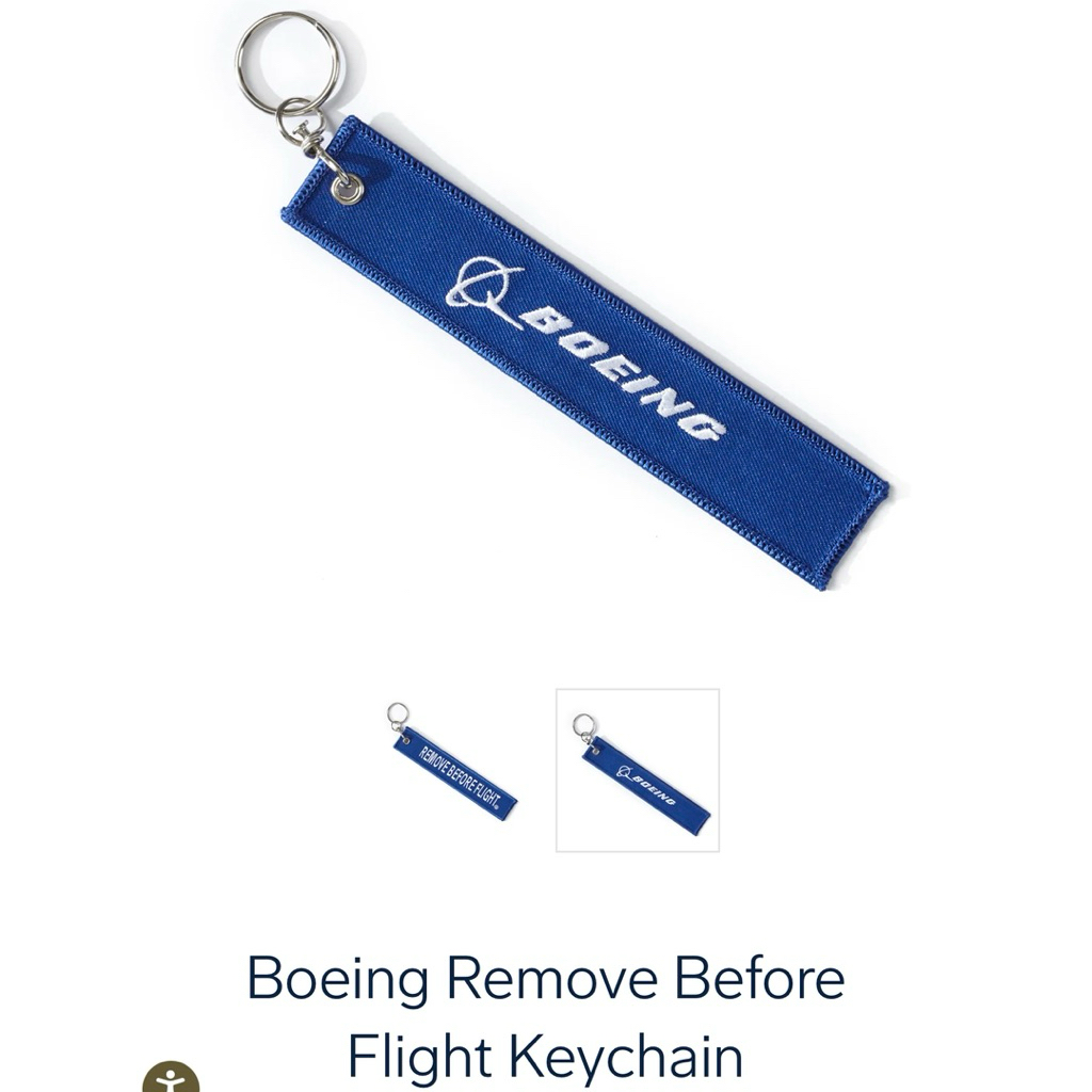พวงกุญแจ Boeing Remove Before Flight Keychain ของแท้จากโบอิ้ง