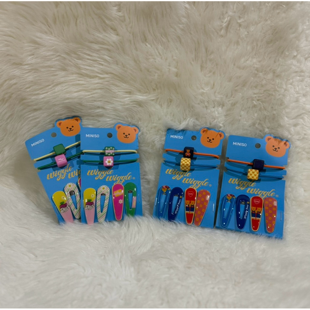 miniso x wiggle wiggle หนังยางรัดผม กิ๊บติดผม