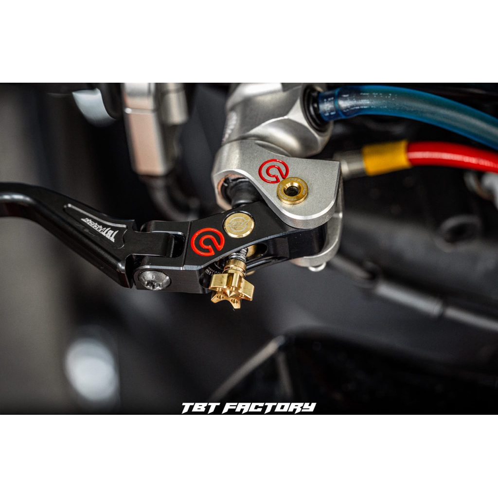 ชุดแต่งปั๊มโลโก้ขาว/โลโก้แดง TBT ชุดแต่ง3จุดสลักสั้น/ยาว เม็ดปรับ งานTBT