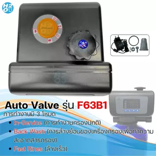 หัวควบคุม ถังกรองน้ำไฟเบอร์ คาร์บอน เรซิ่น Auto Control Valve หัววาล์วออโต้ F67B1 F63B1 F71Q1 F117Q1