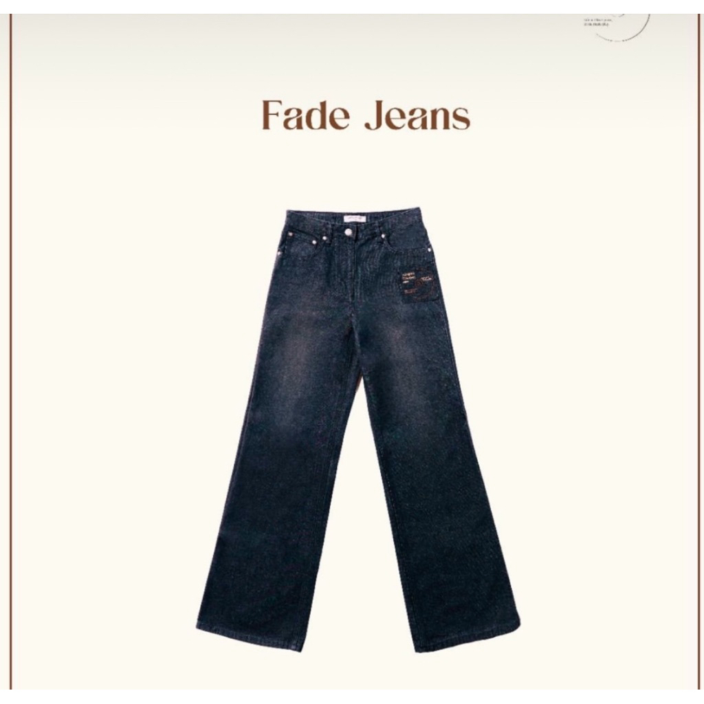 🍀พร้อมส่ง🍀Always Wonder กางเกงยีนส์ fade jeans Collection Digital HeartBeat