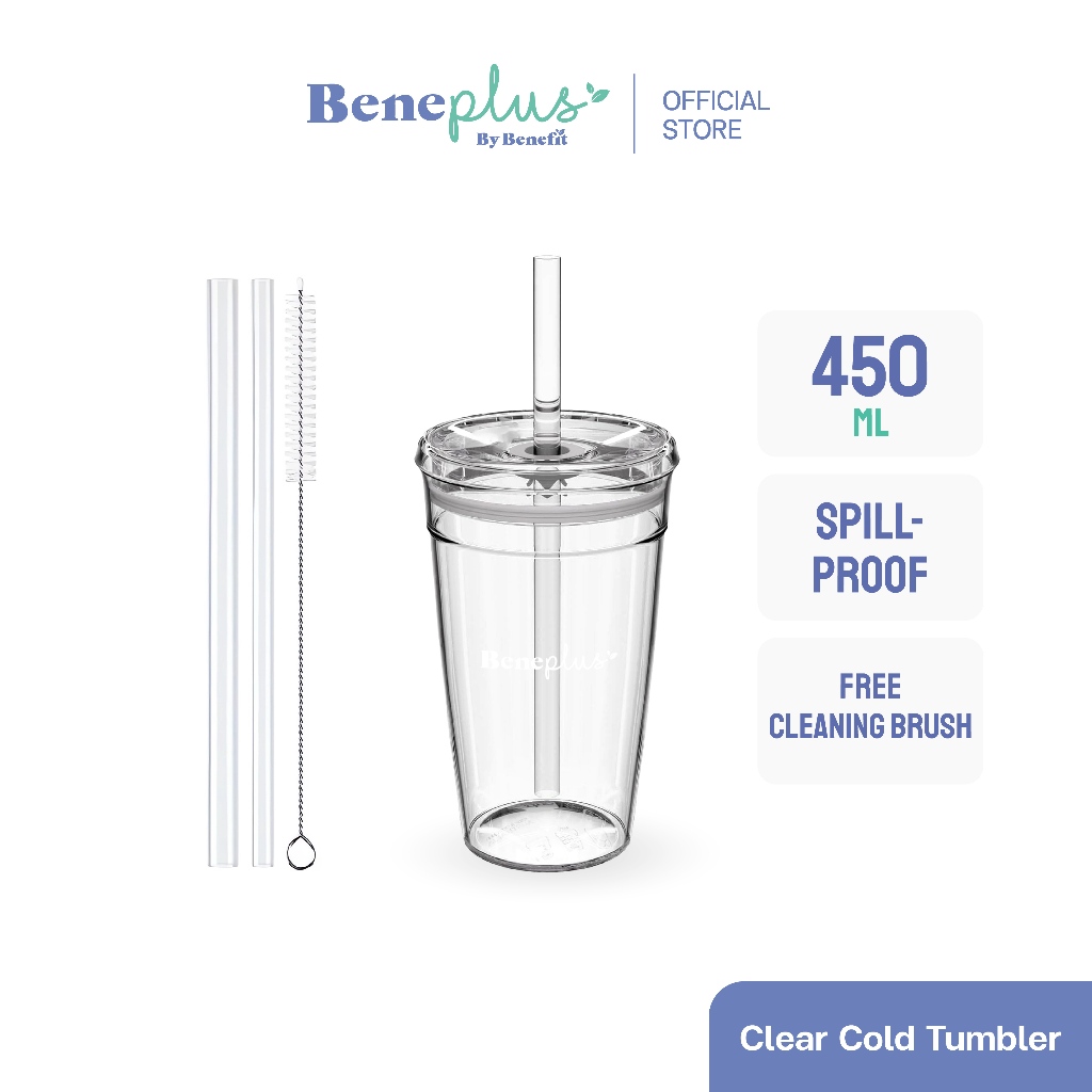 Beneplus แก้วอเนกประสงค์ : รุ่น Clear Cold Tumbler ขนาด 450 ml.