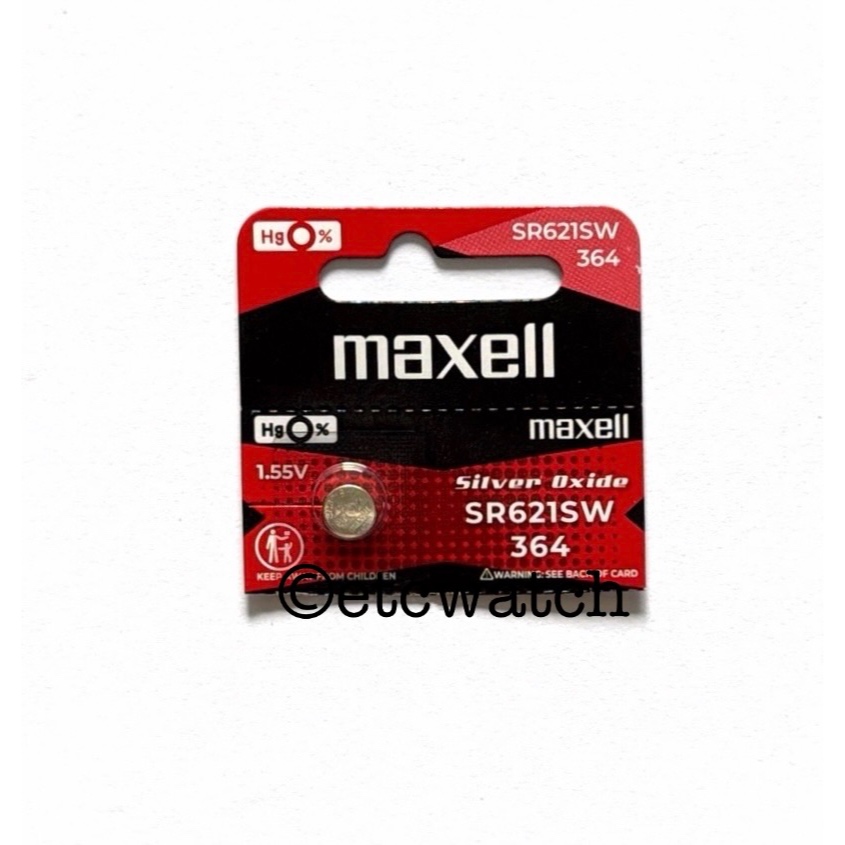พร้อมส่ง> ถ่านกระดุม Maxell 364 / SR621SW / AG1 1 ก้อน