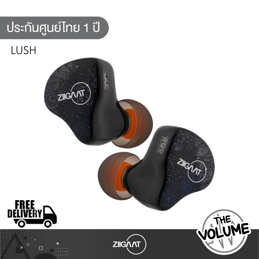 Ziigaat Lush หูฟัง IEMs Hybrid 5ไดรเวอร์ 1DD + 4BA