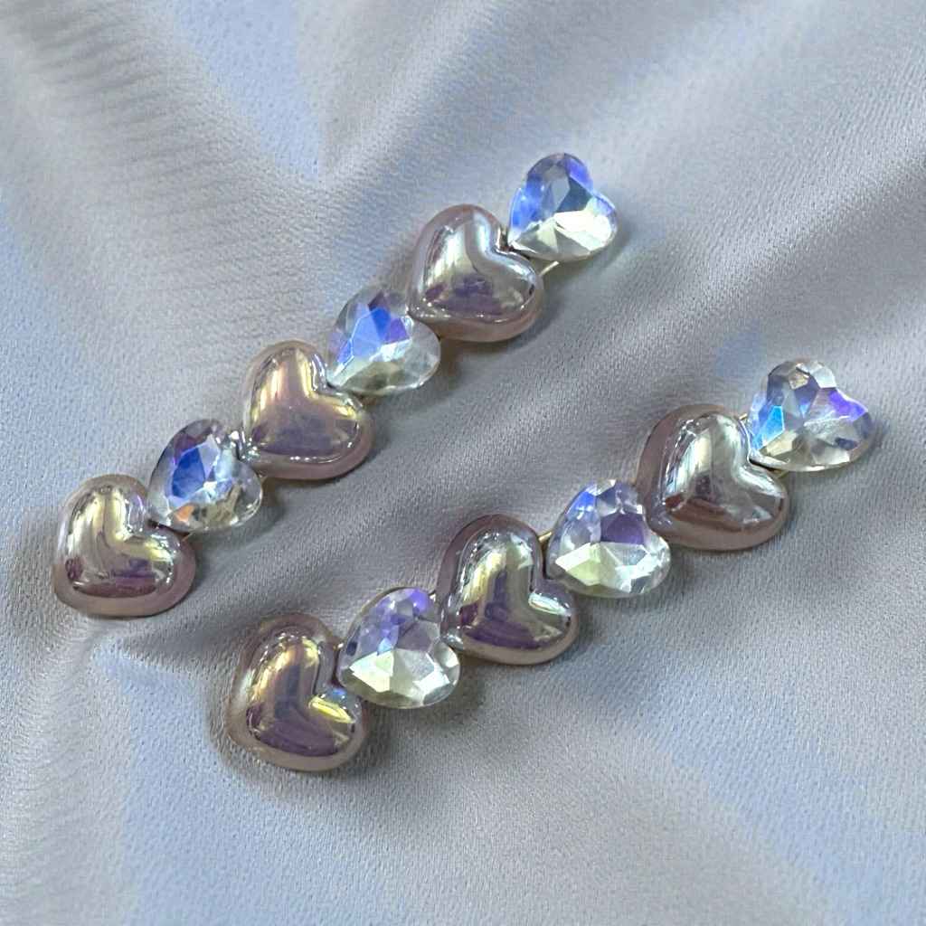 กิ๊บติดผมพาสเทล ประดับมุก & คริสตัล แพ็ค2ชิ้น ลายน่ารักหลากแบบ ติดได้ทั้งเด็กและผู้ใหญ่ กิ๊บติดผม กิ๊บเพชร กิ๊บไข่มุก - รูปที่ 5