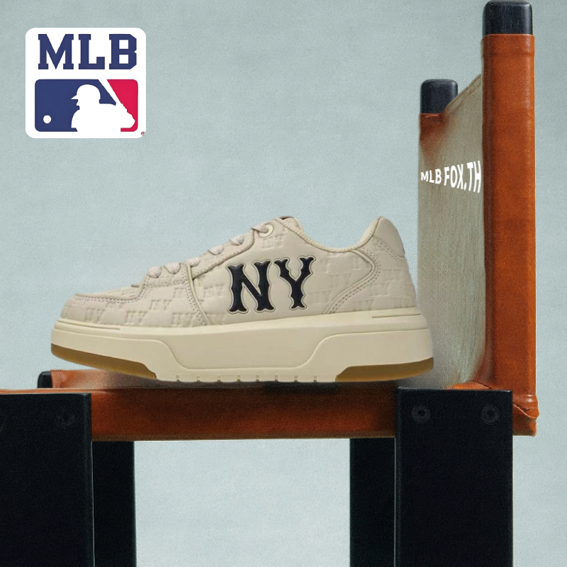 (💯ของแท้ 100%)  MLB CHUNKY LINER EMBO MONOGRAM COOFERS TOWN Sneakers