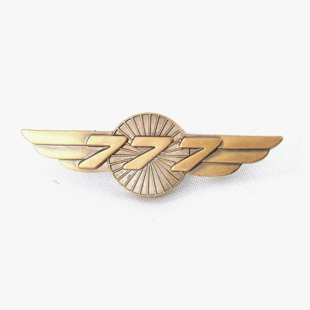 พินBoeing 777 ของแท้ใหม่ในแพค จากBoeing (Boeing 777 Wings Pin)