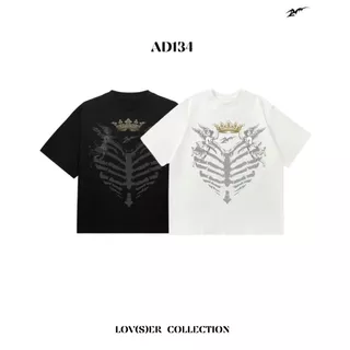 (🔥จัดส่งด่วน 1-3 วัน!) 22wrldwidee รวมเสื้อยืดครอปทรง Boxy LOV(S)ER ลายสกรีนแน่นๆ (AD133-AD139)