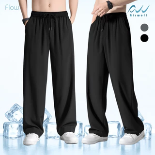 AIRWELL กางเกงติดแอร์ รุ่น FLOW ผ้าPolyester x Spandex กางเกงทรงกระบอก ผ้านุ่มลื่นใส่สบาย ใส่ได้ทั้งช-ญ